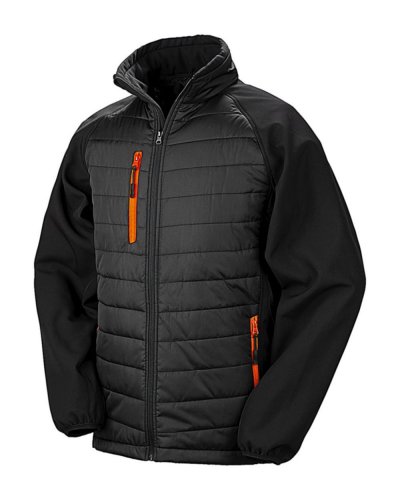 Softshell Imbottito Compass  Black/orange