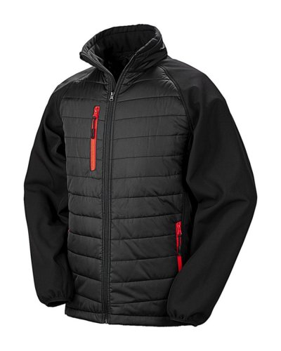 Softshell Imbottito Compass  Nero / Rosso