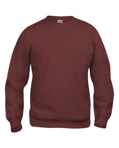 Felpa girocollo unisex Basic Roundneck Bordeaux