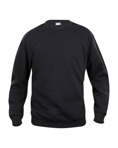Felpa girocollo unisex Basic Roundneck Nero