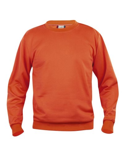 Felpa girocollo unisex Basic Roundneck Arancione