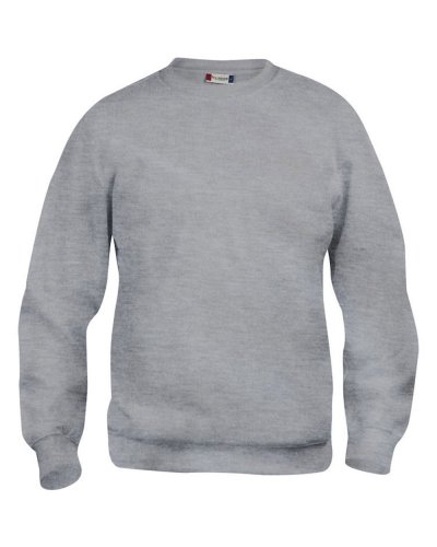 Felpa girocollo unisex Basic Roundneck Grigio Melange