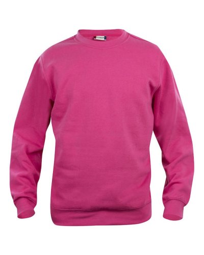 Felpa girocollo unisex Basic Roundneck Lampone