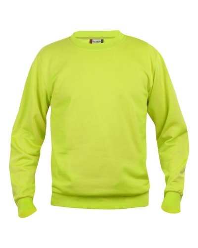 Felpa girocollo unisex Basic Roundneck Verde lime