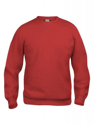 Felpa girocollo unisex Basic Roundneck Rosso