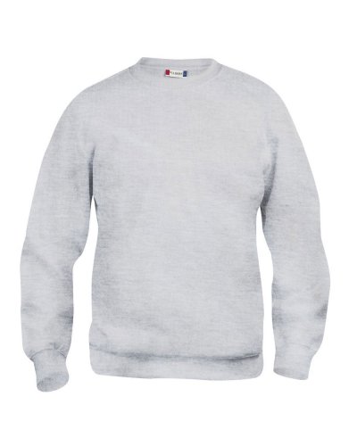 Felpa girocollo unisex Basic Roundneck Grigio Cenere