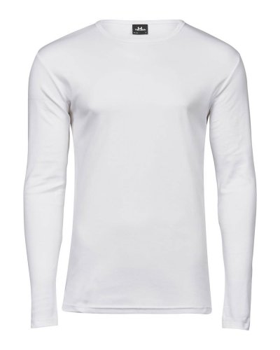 T-shirt uomo manica lunga Interlock White
