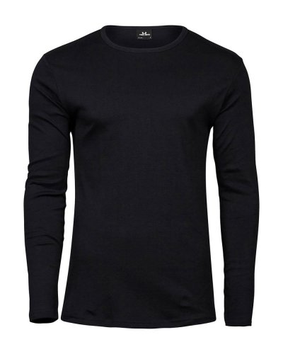 T-shirt uomo manica lunga Interlock Black