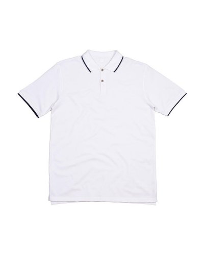 The Tipped Polo White/navy