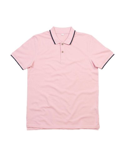 The Tipped Polo Soft pink/navy