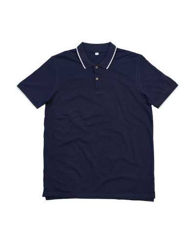 The Tipped Polo Navy/White