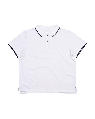 Polo donna Tipped White/navy