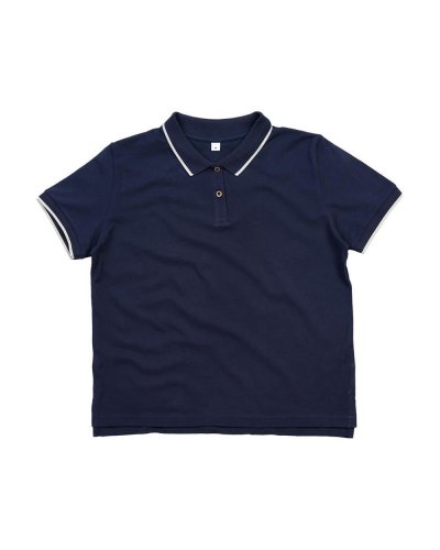 Polo donna Tipped Navy/White