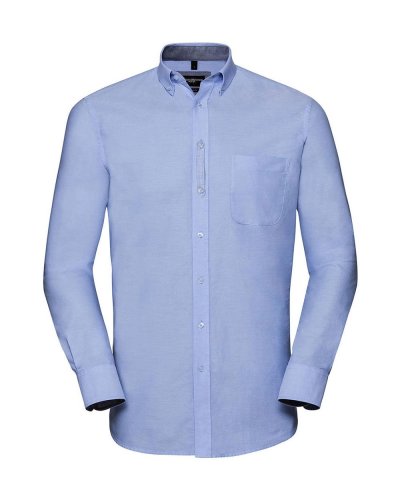 Camicia LS Tailored Washed Oxford Oxford Blue/Oxford Navy