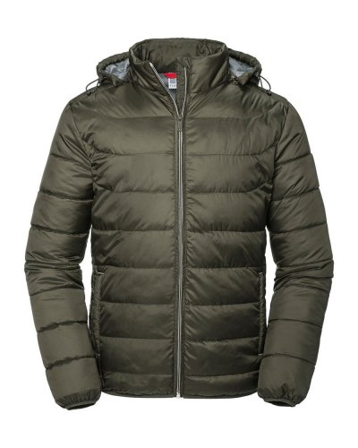 Giacca Uomo con cappuccio Nano Dark Olive