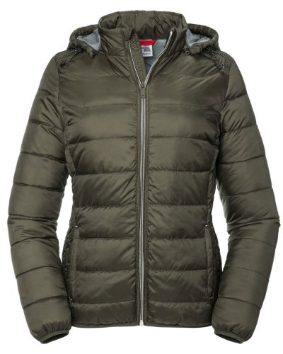 Giacca Donna con cappuccio Nano Dark Olive