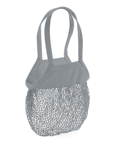 Sacchetto della spesa Organic Cotton Mesh Pure grey