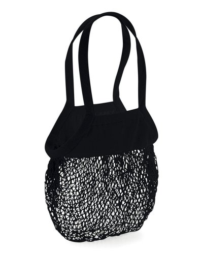 Sacchetto della spesa Organic Cotton Mesh Black