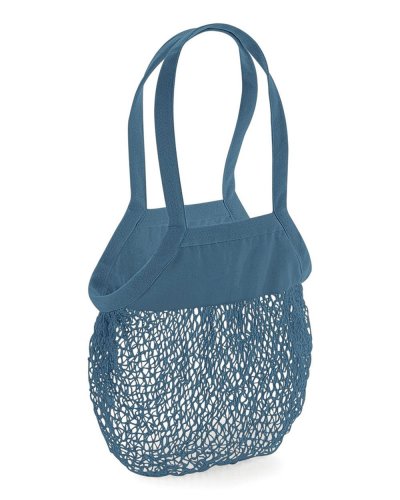 Sacchetto della spesa Organic Cotton Mesh Airforce blue