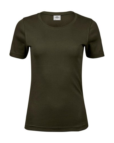 T-shirt donna Interlock Dark Olive