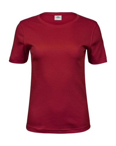 T-shirt donna Interlock Deep Red