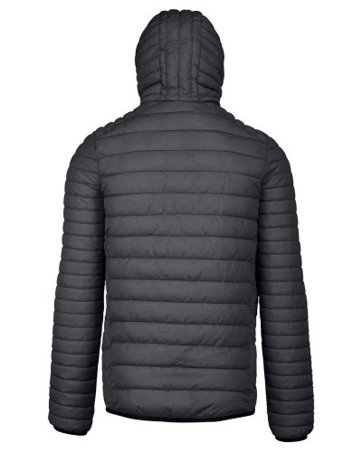 Piumino uomo leggero con cappuccio Marl Dark Grey