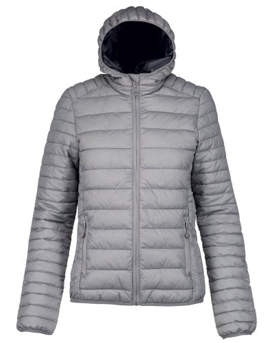 Piumino donna leggero con cappuccio Marl Silver