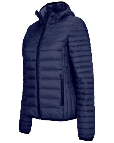 Piumino donna leggero con cappuccio Navy