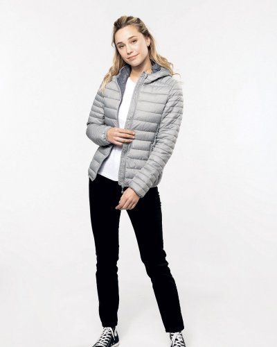 Piumino donna leggero con cappuccio