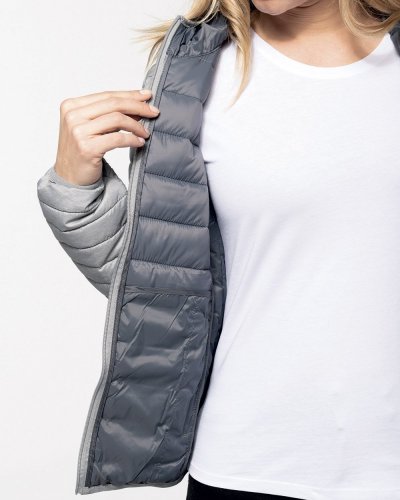 Piumino donna leggero con cappuccio