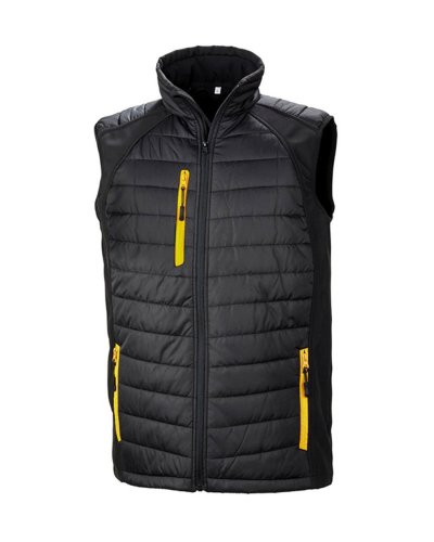 Smanicato Softshell Imbottito Compass  Nero / Giallo