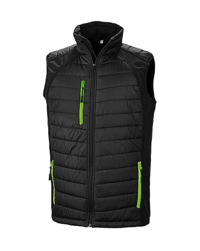 Smanicato Softshell Imbottito Compass  Nero / Lime