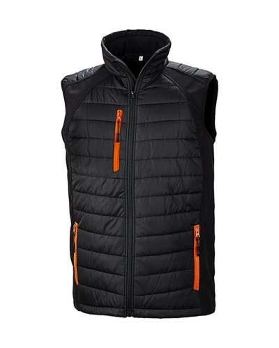 Smanicato Softshell Imbottito Compass  Nero / Arancione