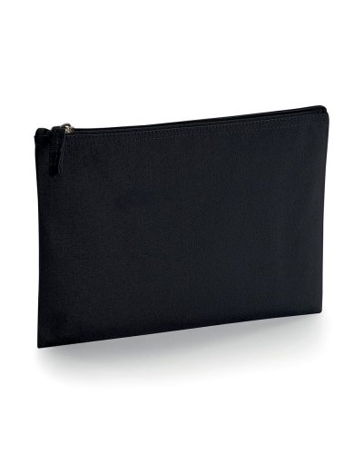 Astuccio in cotone organico etichetta removibile EarthAware Black