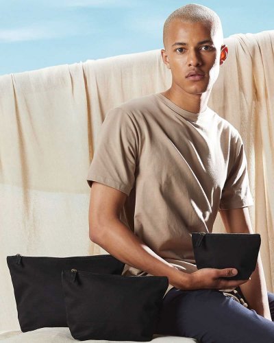 EarthAware astuccio in cotone organico chiusura zip