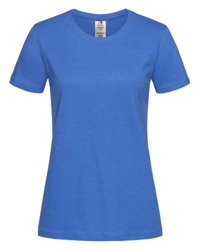 Classic-T Organic Fitted Women Bright Royal