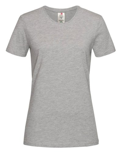 Classic-T Organic Fitted Women Grey Heather