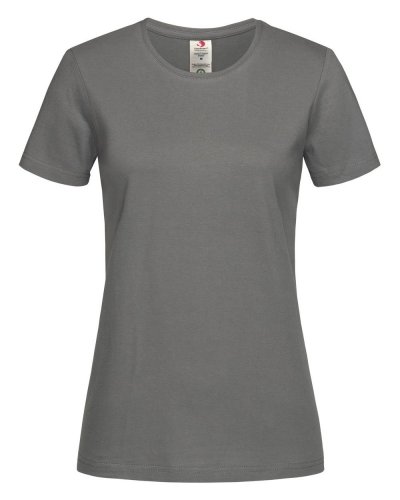 Classic-T Organic Fitted Women Real Grey