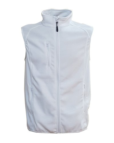 Gilet in micropile antipilling Praga White
