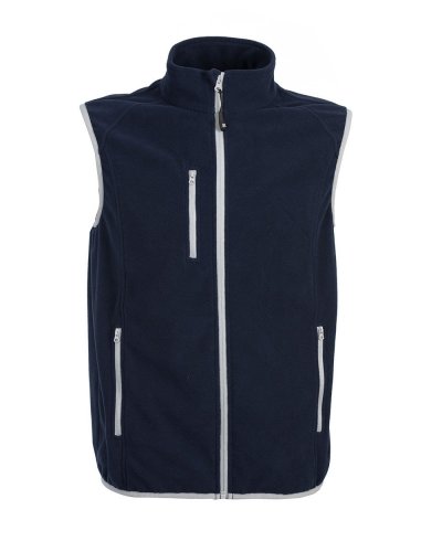 Gilet in micropile antipilling Praga Navy