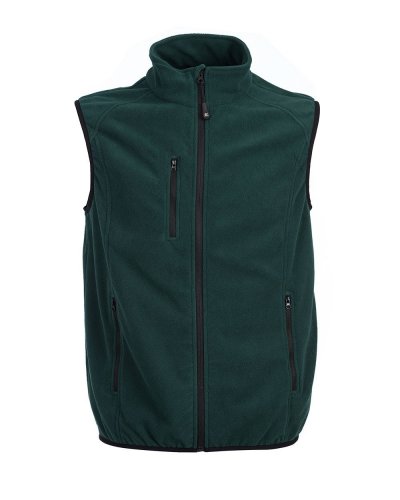 Gilet in micropile antipilling Praga Dark Green