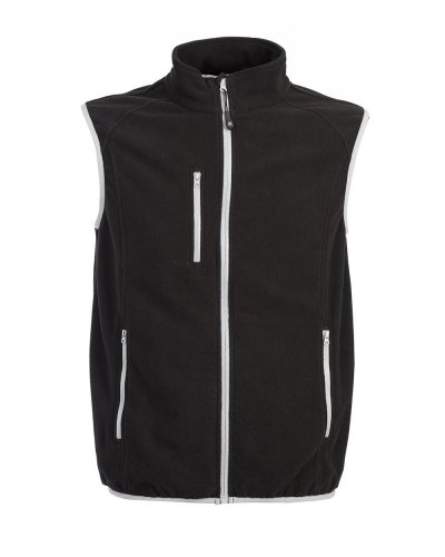 Gilet in micropile antipilling Praga Black