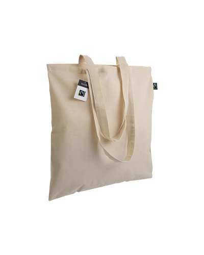 Shopper in cotone manici lunghi Naturale