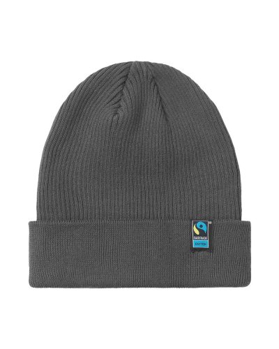 Knit Beanie con risvolto Charcoal