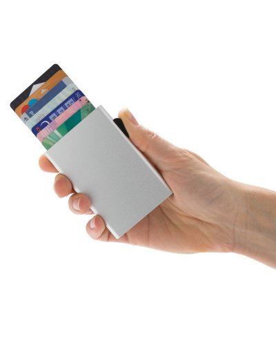 Porta carte di credito in alluminio RFID