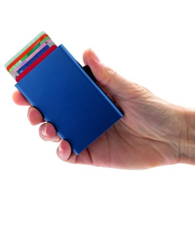 Porta carte di credito in alluminio RFID