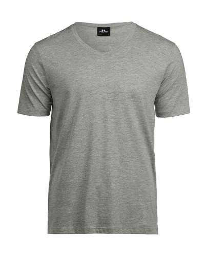 T-shirt scollo a V Luxury Heather Grey
