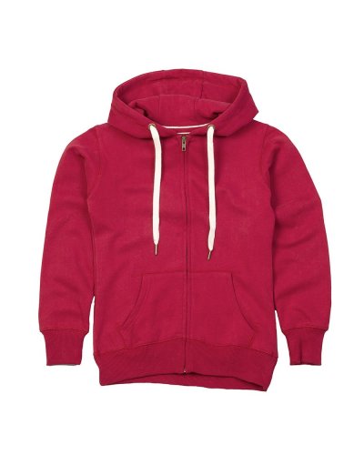 Women's Superstar Zip Through Hoodie Burgundy