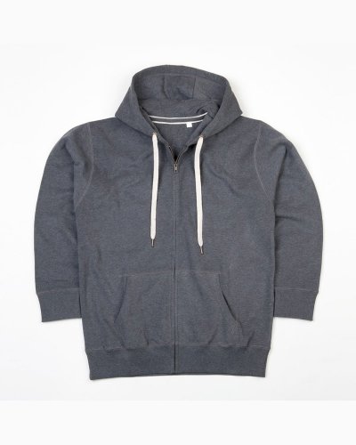 Women's Superstar Zip Through Hoodie Charcoal Grey Melange