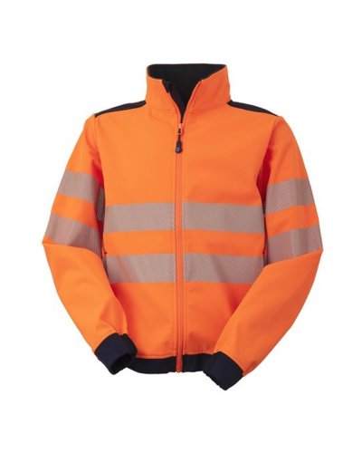 Giubbotto Softshell Hi-Vis Arancio / Blu